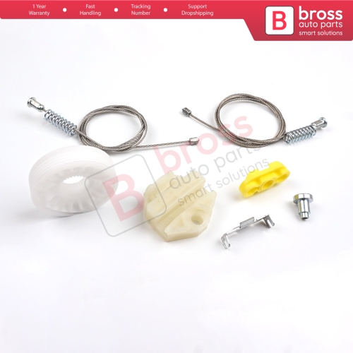 Window Regulator Repair Kit Rear Left or Right Door for Vauxhall Opel Astra G MK4 T98 1998-2004 4/5 Door 90521877 90521878