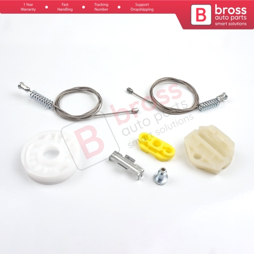 Window Regulator Repair Kit Rear Left or Right Door for Vauxhall Opel Astra G MK4 T98 1998-2004 4/5 Door 90521877 90521878