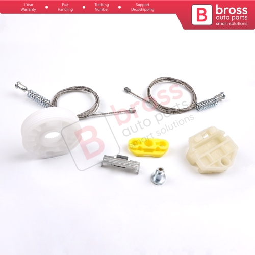 Window Regulator Repair Kit Rear Left or Right Door for Vauxhall Opel Astra G MK4 T98 1998-2004 4/5 Door 90521877 90521878