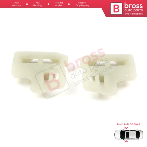 Window Regulator Repair Clips Front Left or Right Door for BMW X5 E53 2000-2006 51338254911 51338254912