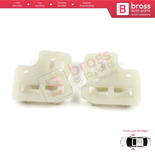 Window Regulator Repair Clips Front Left or Right Door for BMW X5 E53 2000-2006 51338254911 51338254912