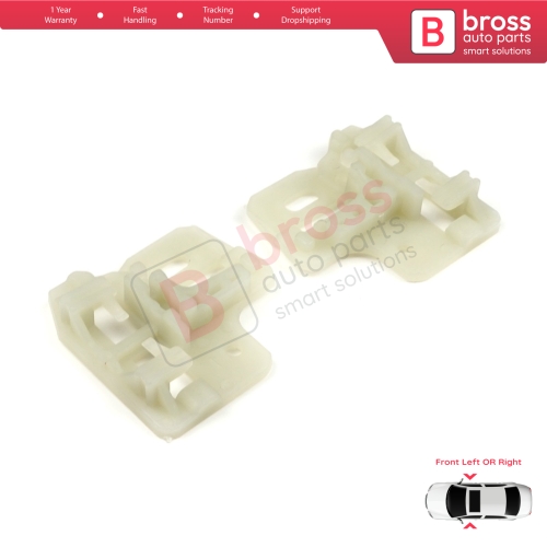 Window Regulator Repair Clips Front Left or Right Door for BMW X5 E53 2000-2006 51338254911 51338254912