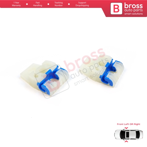 Window Regulator Repair Clips A+B Front for VW Golf MK5 2003-2009 Jetta A5 1K 2005-2010 1K4837461