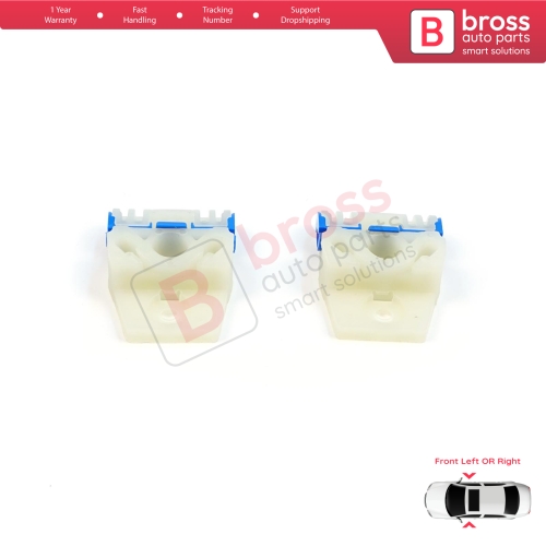 Window Regulator Repair Clips A+B Front for VW Golf MK5 2003-2009 Jetta A5 1K 2005-2010 1K4837461