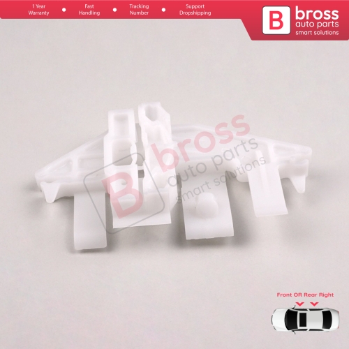 Window Regulator Repair Clips Front or Rear Right for Peugeot 406 8B 8E/F 1995-2004 4/5 Door 9222F4 922457