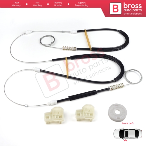 Window Regulator Repair Kit Front Left Door for VW Passat B5 B5.5 3B 3BG Skoda Superb MK1 B5 3U 3B1837461