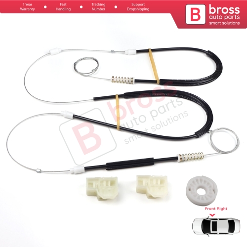 Window Regulator Repair Kit Front Right Door for VW Passat B5 B5.5 3B 3BG Skoda Superb MK1 B5 3U 3B1837462