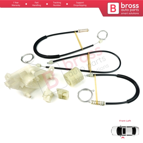 Window Regulator Repair Kit Front Left Door for VW Transporter T5 Caravelle Multivan 2003-2015 7H0837753