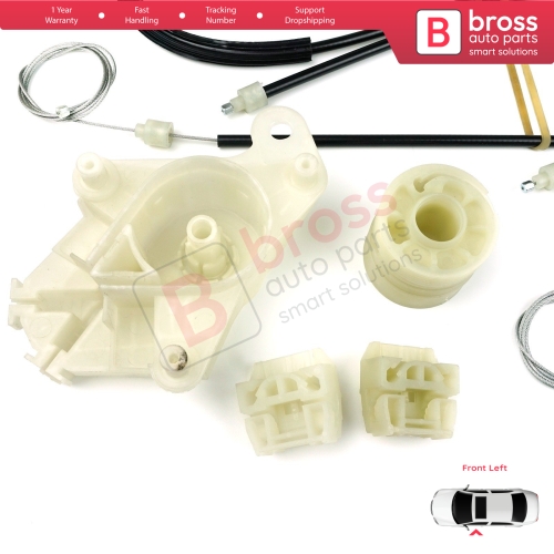 Window Regulator Repair Kit Front Left Door for VW Transporter T5 Caravelle Multivan 2003-2015 7H0837753