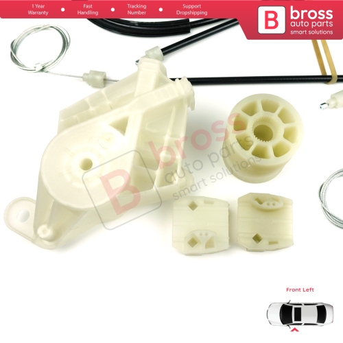 Window Regulator Repair Kit Front Left Door for VW Transporter T5 Caravelle Multivan 2003-2015 7H0837753