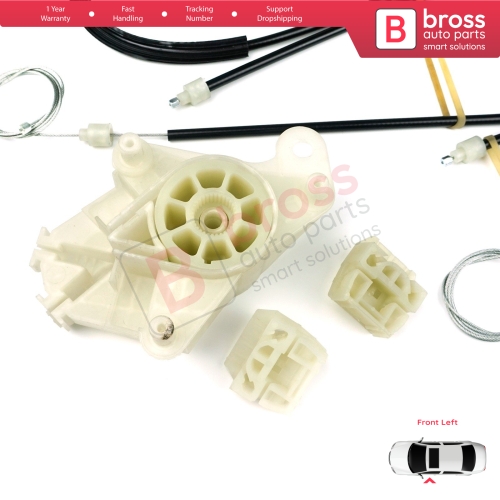 Window Regulator Repair Kit Front Left Door for VW Transporter T5 Caravelle Multivan 2003-2015 7H0837753