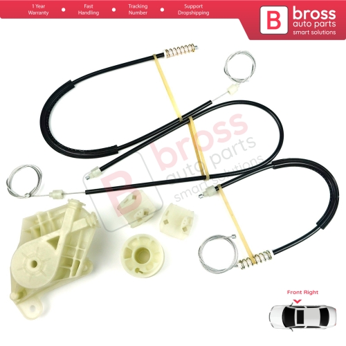 Window Regulator Repair Kit Front Right Door for VW Transporter T5 Caravelle Multivan 2003-2015 7H0837754