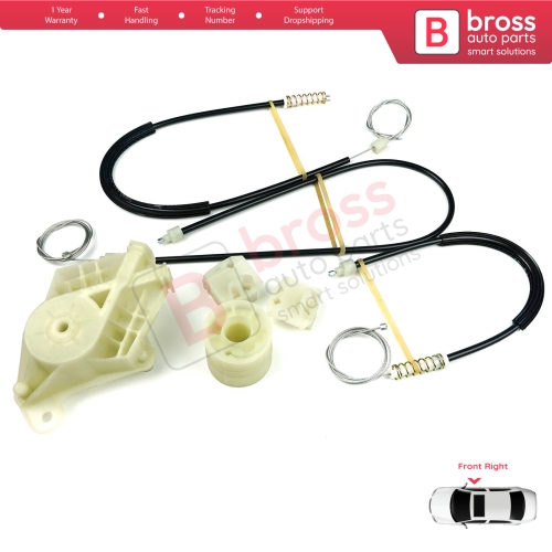 Window Regulator Repair Kit Front Right Door for VW Transporter T5 Caravelle Multivan 2003-2015 7H0837754