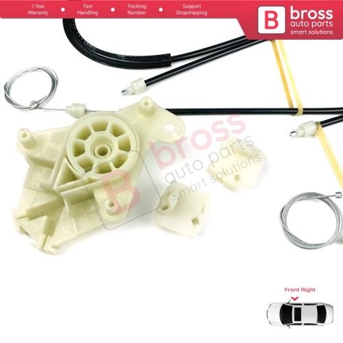 Window Regulator Repair Kit Front Right Door for VW Transporter T5 Caravelle Multivan 2003-2015 7H0837754