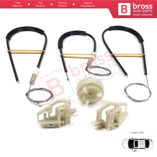 Window Regulator Repair Kit Front Left Door for Renault Megane MK2 2002-2008 4/5 Door 8200325136