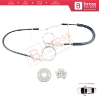 Window Regulator Repair Kit Front Left or Right Door for Renault Clio MK2 BB/CB 1998-2012 4/5 Door 7700842240 7700842241