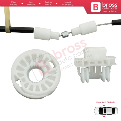Window Regulator Repair Kit Front Left or Right Door for Renault Clio MK2 BB/CB 1998-2012 4/5 Door 7700842240 7700842241