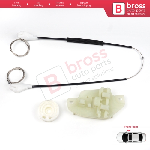 Window Regulator Repair Kit Front Right Door for Hyundai Accent MK2 LC TaGaz 4/5-Door 8240425010