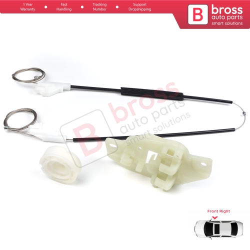 Window Regulator Repair Kit Front Right Door for Hyundai Accent MK2 LC TaGaz 4/5-Door 8240425010