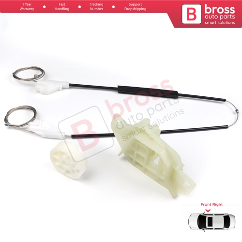 Window Regulator Repair Kit Front Right Door for Hyundai Accent MK2 LC TaGaz 4/5-Door 8240425010