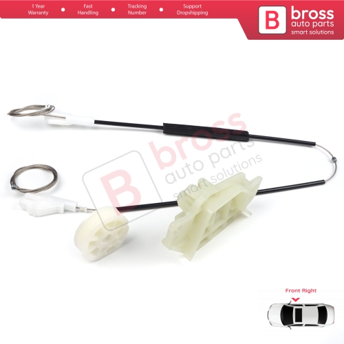 Window Regulator Repair Kit Front Right Door for Hyundai Accent MK2 LC TaGaz 4/5-Door 8240425010