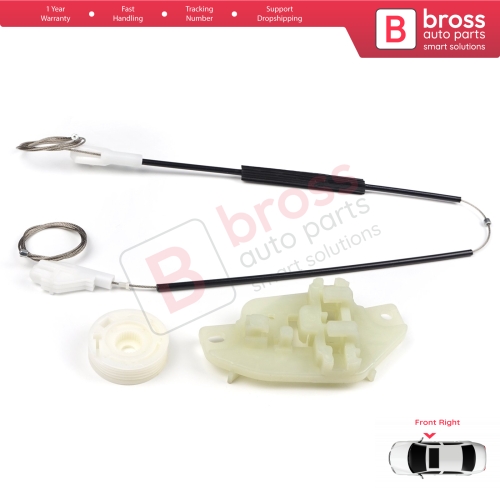 Window Regulator Repair Kit Front Right Door for Hyundai Accent MK2 LC TaGaz 4/5-Door 8240425010