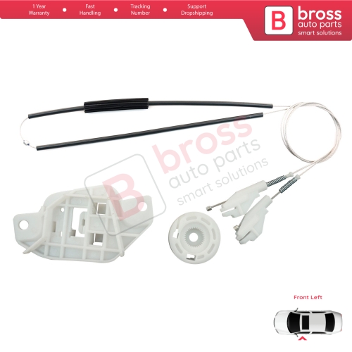 Window Regulator Repair Kit Front Left Door for Hyundai Accent MK2 LC TaGaz 4/5-Door 8240325010