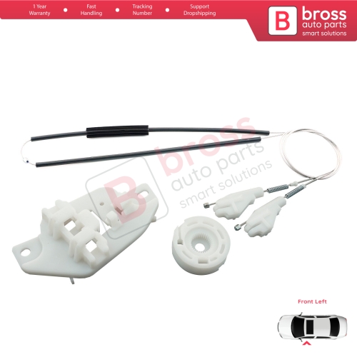 Window Regulator Repair Kit Front Left Door for Hyundai Accent MK2 LC TaGaz 4/5-Door 8240325010