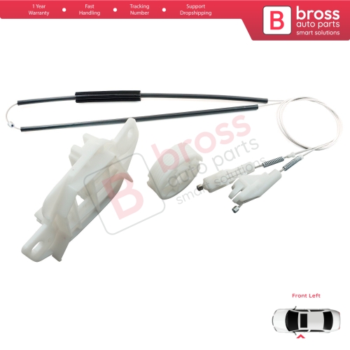 Window Regulator Repair Kit Front Left Door for Hyundai Accent MK2 LC TaGaz 4/5-Door 8240325010