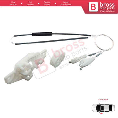 Window Regulator Repair Kit Front Left Door for Hyundai Accent MK2 LC TaGaz 4/5-Door 8240325010