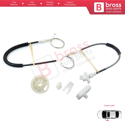 Window Regulator Repair Kit Front Left Door for Renault Megane MK1 X64 1996-2003 4/5 Door 7700834347