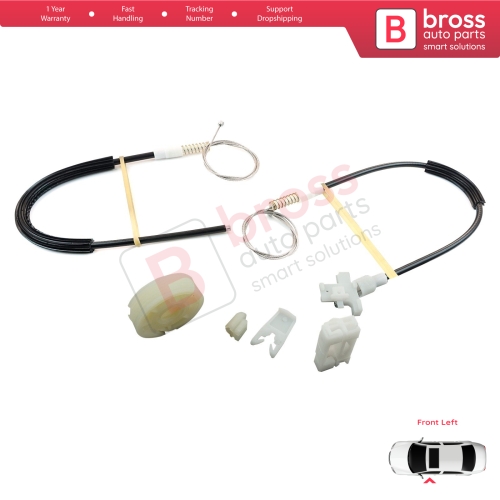Window Regulator Repair Kit Front Left Door for Renault Megane MK1 X64 1996-2003 4/5 Door 7700834347