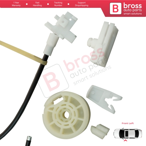Window Regulator Repair Kit Front Left Door for Renault Megane MK1 X64 1996-2003 4/5 Door 7700834347
