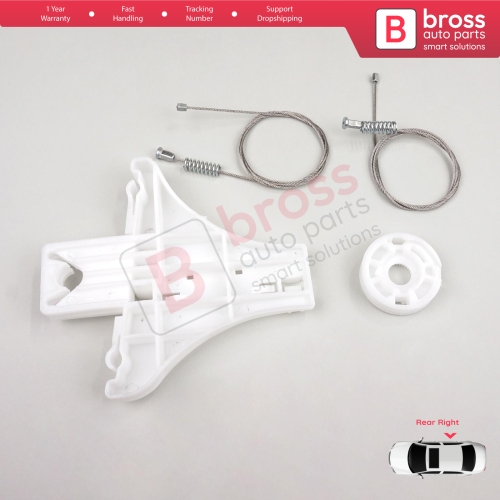 Window Regulator Repair Kit Rear Right Door for VW Passat B5 B5.5 3B 3BG Skoda Superb MK1 B5 3U 3B5839462