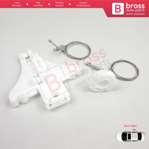 Window Regulator Repair Kit Rear Right Door for VW Passat B5 B5.5 3B 3BG Skoda Superb MK1 B5 3U 3B5839462