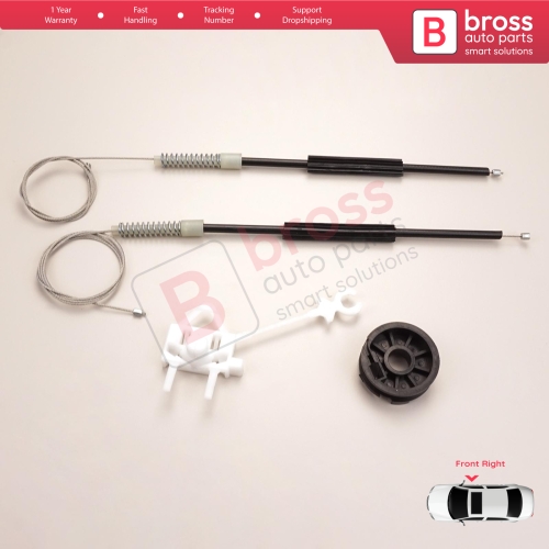 Window Regulator Repair Kit Front Right Door for Fiat Doblo MK1 MPV Van 119 223 2001-2010 51718403
