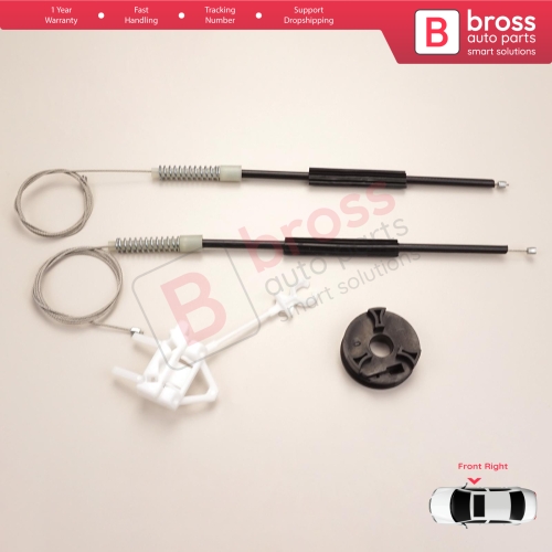 Window Regulator Repair Kit Front Right Door for Fiat Doblo MK1 MPV Van 119 223 2001-2010 51718403