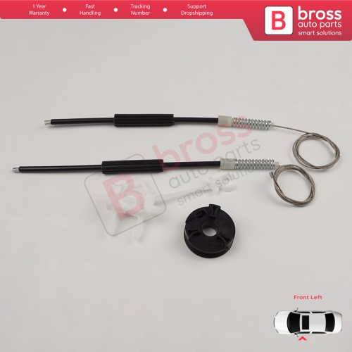 Window Regulator Repair Kit Front Left Door for Fiat Doblo MK1 MPV Van 119 223 2001-2010 51718404