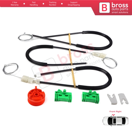 Window Regulator Repair Kit Front Right Door for Renault Laguna MK2 X74  BG0/1 KG0/1 2001-2008 8200000938