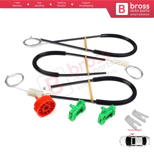Window Regulator Repair Kit Front Right Door for Renault Laguna MK2 X74  BG0/1 KG0/1 2001-2008 8200000938