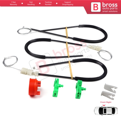 Window Regulator Repair Kit Front Right Door for Renault Laguna MK2 X74  BG0/1 KG0/1 2001-2008 8200000938