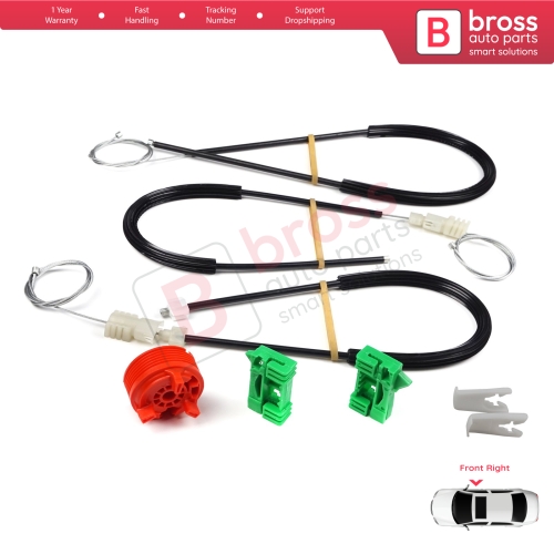 Window Regulator Repair Kit Front Right Door for Renault Laguna MK2 X74  BG0/1 KG0/1 2001-2008 8200000938