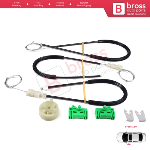 Window Regulator Repair Kit Front Left Door for Renault Laguna MK2 X74  BG0/1 KG0/1 2001-2008 8200000937
