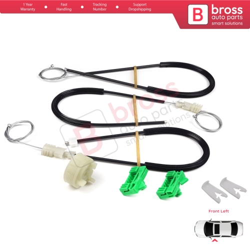 Window Regulator Repair Kit Front Left Door for Renault Laguna MK2 X74  BG0/1 KG0/1 2001-2008 8200000937