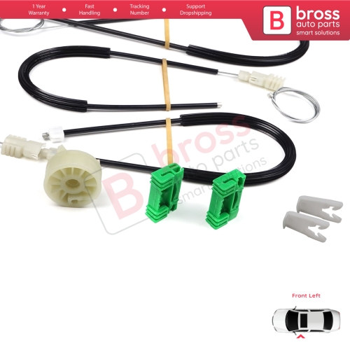 Window Regulator Repair Kit Front Left Door for Renault Laguna MK2 X74  BG0/1 KG0/1 2001-2008 8200000937