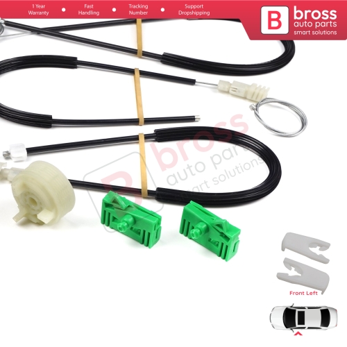 Window Regulator Repair Kit Front Left Door for Renault Laguna MK2 X74  BG0/1 KG0/1 2001-2008 8200000937