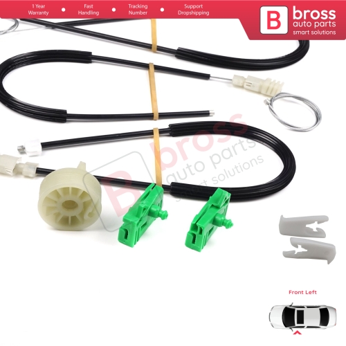 Window Regulator Repair Kit Front Left Door for Renault Laguna MK2 X74  BG0/1 KG0/1 2001-2008 8200000937