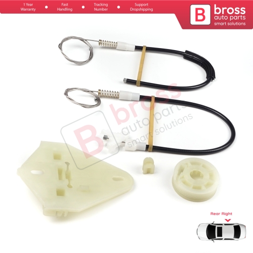Window Regulator Repair Kit Rear Right Door for Renault Megane MK1 X64 1996-2003 4/5 Door 7700834342