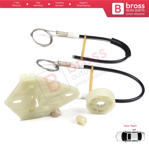 Window Regulator Repair Kit Rear Right Door for Renault Megane MK1 X64 1996-2003 4/5 Door 7700834342