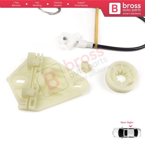 Window Regulator Repair Kit Rear Right Door for Renault Megane MK1 X64 1996-2003 4/5 Door 7700834342